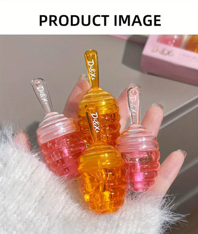 Small Honeypot Lip Oil Moisturizing and Fading Lip Pattern Water Lip Balm Dudu Lips