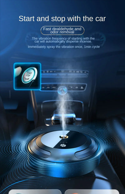 Car Fragrance Diffuser For Home Office Essential Oil Diffuser Car Air Freshener Battery Operated Scent Air Machine Accessories