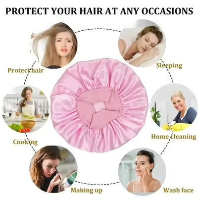 Satin Bonnet Hair Bonnet for Sleeping Silk Bonnets for Women with Elastic Soft Band for Hair Care Night Hair Care Accessories