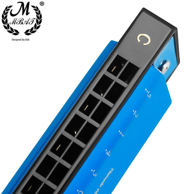 24 Holes Harmonica Key of C Professional Tremolo Mouth Organ With Case For Adults Professionals and Students Harmonica