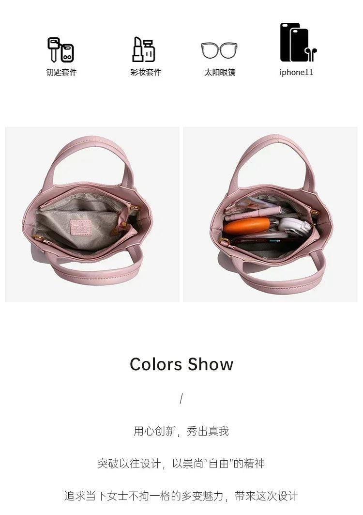 Elegant handbag for women leather material popular classic shoulder strap by famous designer luxury brand durable