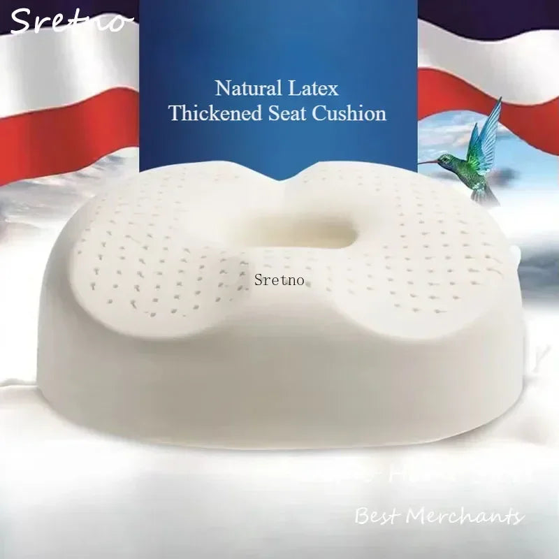 Latex Hemorrhoid Seat Cushion Thickened Office Beautiful Buttocks Pregnant Women Buttocks Pad Hollow Tailbone Protect Cushions
