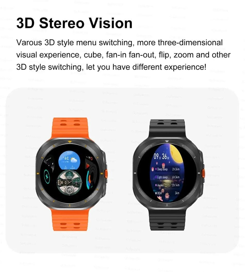 2025New Galaxy Watch 7 Ultra Smart Watch Men 32GB Memory GPS NFC AMOLED Screen Fitness Tracker Health Smartwatches For Samsung