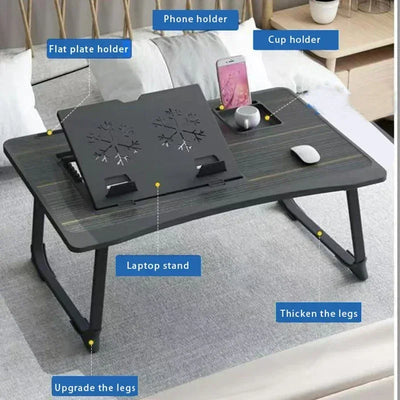 60cm Gaming Desk Home Folding Laptop Desk For Breakfast Bed Tray Height And Inclination Adjustable Folding Desk Tables Table