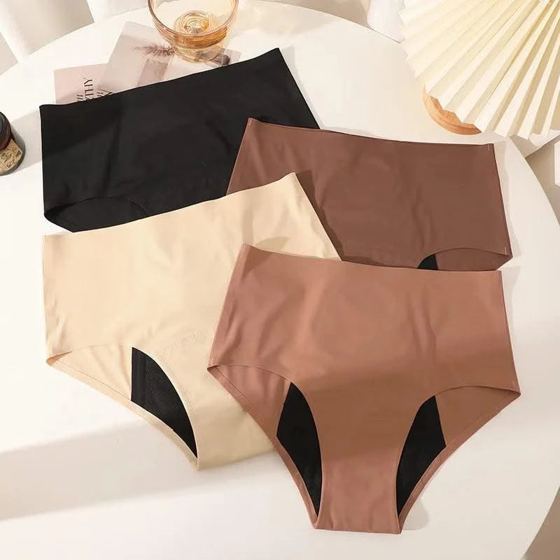 Seamless High Waist Menstrual Panties Women Physiological 4 Layers Leak Proof Underwear Sexy Briefs No Trace Breathable Panties