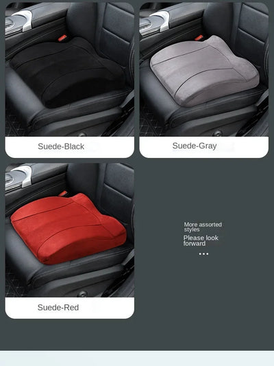 Car Booster Seat Cushion For Driver Hip Pain Raised Memory Foam Height Seat Protector Washable Cover For Short People Pad Mats