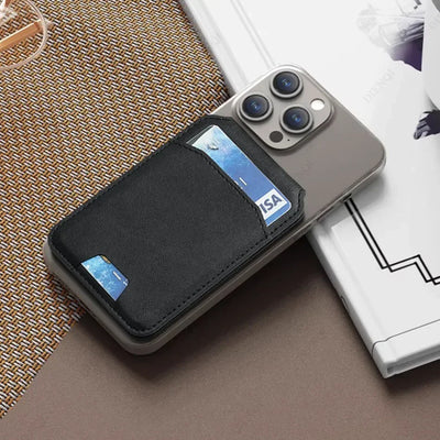 Magsafe Card Wallet Phone Stand PU Leather Magnetic Card Holder  Phone Cases Bracket Stand with Kickstand for IPhone 13/14/15/16