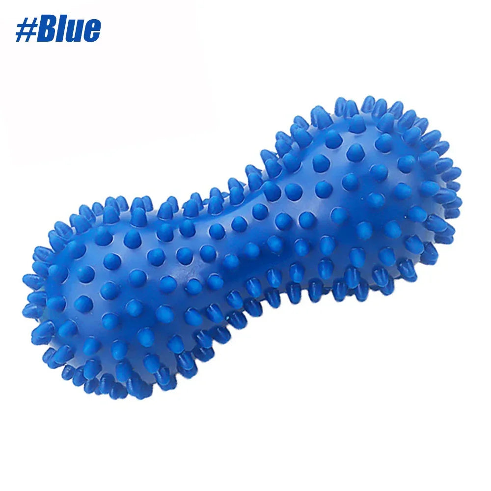 1PCS PVC Peanut Prickle Ball for Fascial Massage Cervical And Plantar Muscle Relaxation Training Exercise Equipment