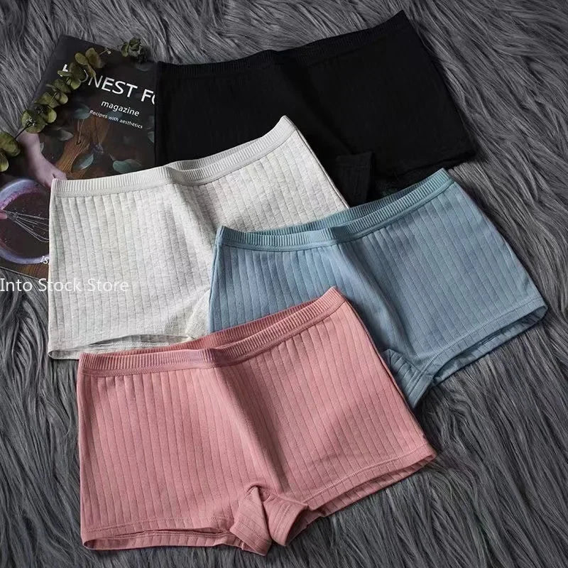 Women Boxers Underwear Cotton Ladies Safety Pants Female Seamless Underpants Solid Cozy Boyshorts sexy lingerie