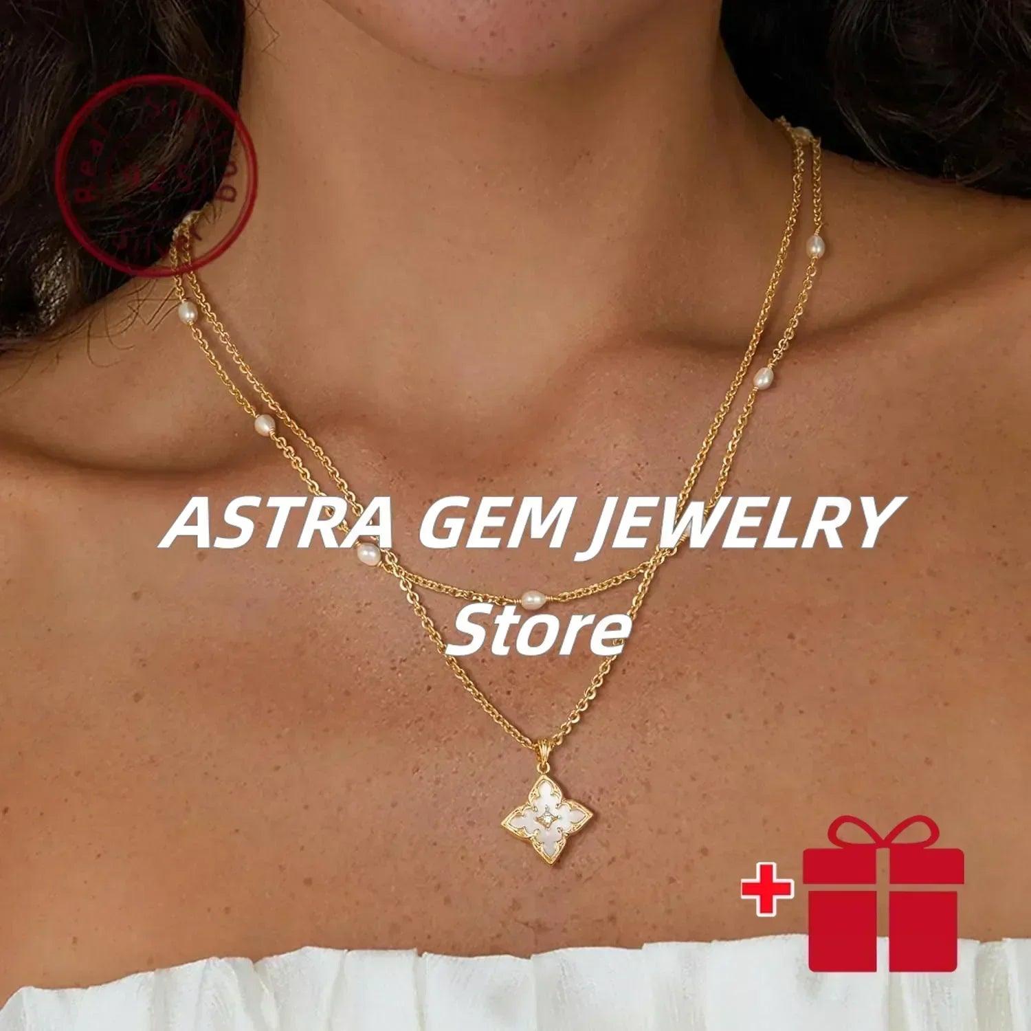 Luxury fashion s925 exquisite necklace with high beauty and quality pendant adjustable chain jewelry accessories