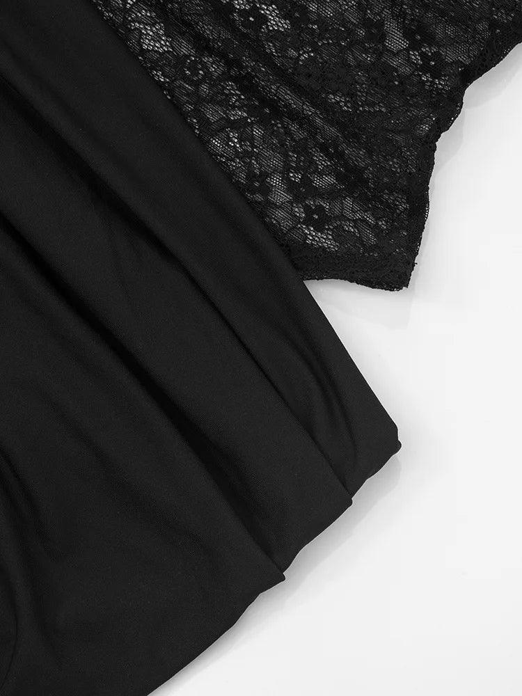 Lace-up Long Dresses For Women Evening Party Clothing Asymmetrical Lace Bodycon Vestidos De Mujer Sleeveless Robe Femme Été