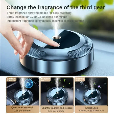 Car Fragrance Diffuser For Home Office Essential Oil Diffuser Car Air Freshener Battery Operated Scent Air Machine Accessories