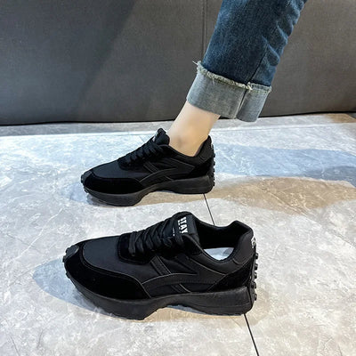 2025 Women Sneakers Platform Shoes New Fashion Leisure Light Anti-slip Black Running Shoe Fashion Designer Women Shoes