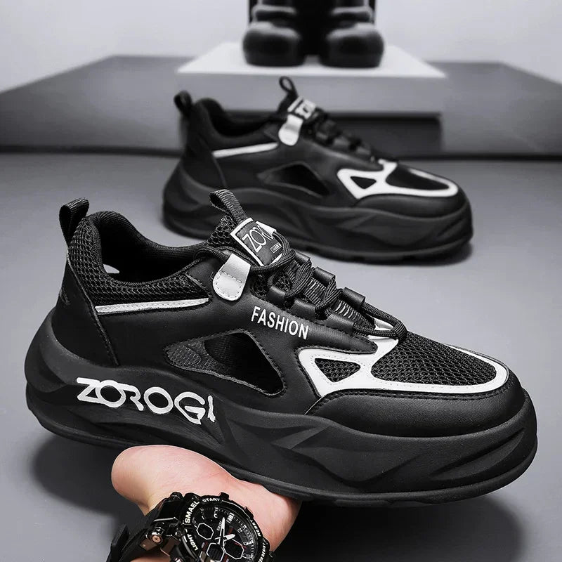 Mesh Breathable Men Running Shoes Casual Shoes Comfortable Men Walking Sneakers Non-Slip Wear-Resistant Athletic Sports Shoes