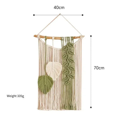 Home Decor Tapestry Handwoven Wall Hanging Living Room Guesthouse Wall Cover Tassel Ornament Craft Weave Stylish Wall Art