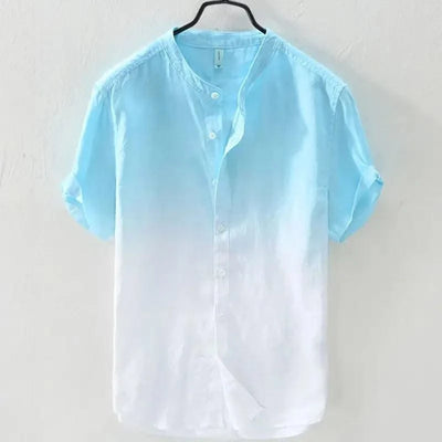 Men's Half-sleeved Trendy and Versatile Gradient Shirts