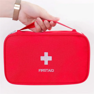 Portable First Aid Kit Bag - Compact Emergency Medical Organizer for Trauma & Survival