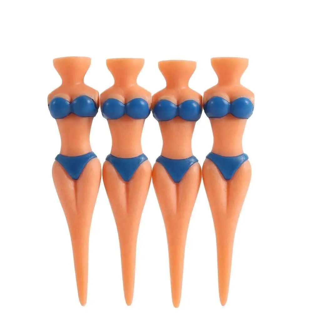 5 Pcs/Lot Women Ball Holder Lady Model Outdoor Golf Tees Golf Training Golf  Accessories Clubs Tee