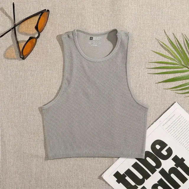 Women Solid Basic Tank Tops