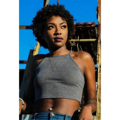 Human Hair Wigs Short Wig Machine Made Women Afro Kinky Curly Pixie Cut Wigs Black