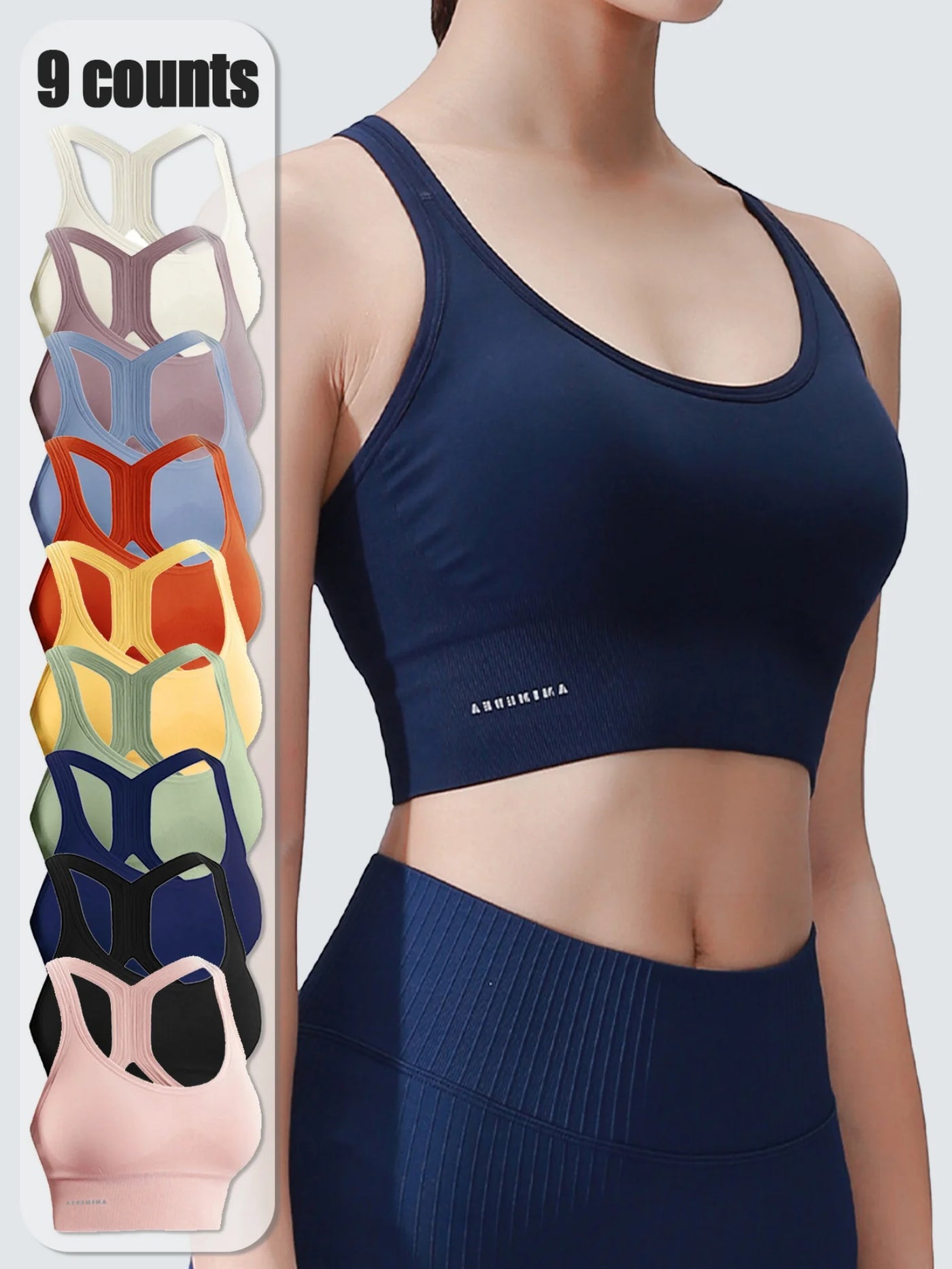 Sexy Padded Women's Sports Bra Crisscross Back Sports Bra Running Fitness Breathable Comfortable Shaping Sports Bra