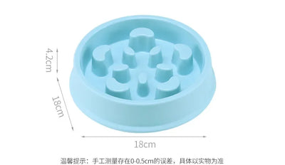 Portable Pet Dog Supplies, Puppy Feeding Food Dish, Slow Down Eating Feeder Bowl to Prevent Obesity, Dropshipping, 2023