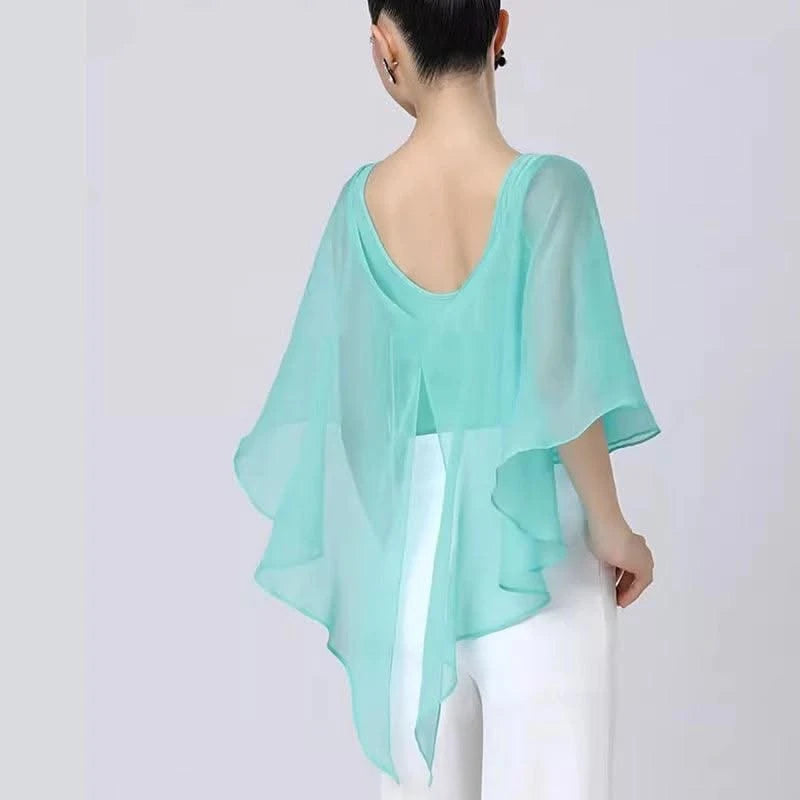 Pink Latin Dance Tops For Women