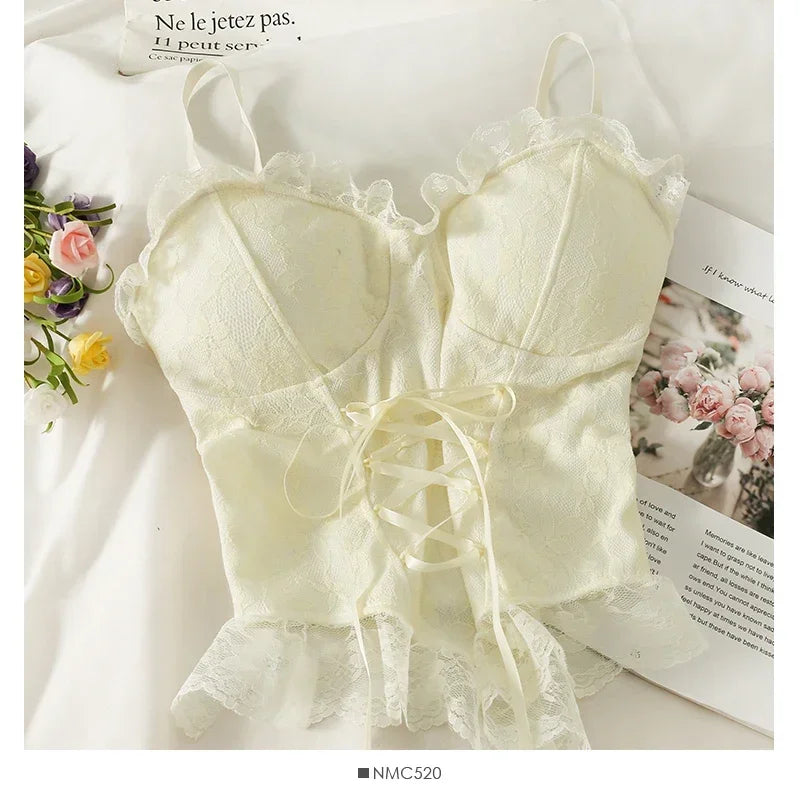 Sexy tops women lace bandage