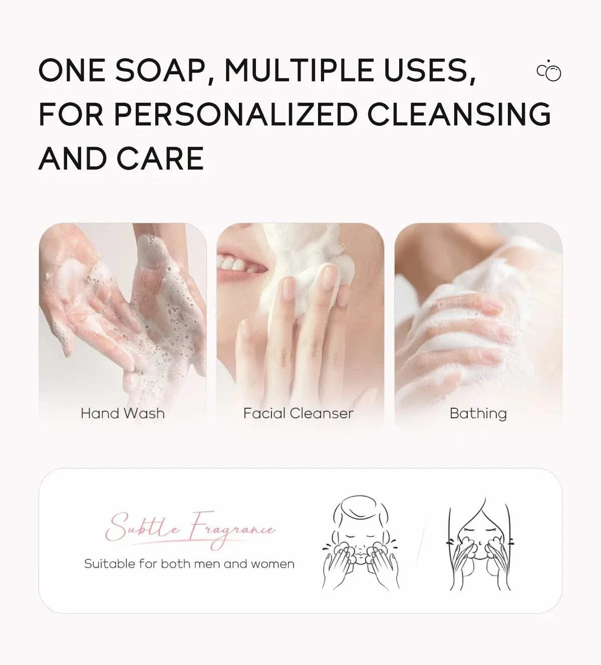 LAIKOU Sakura Facial  Body Whitening Soap Reduces Acne Dark Spot Deep Cleaning Cutin Brightening Skin 90g