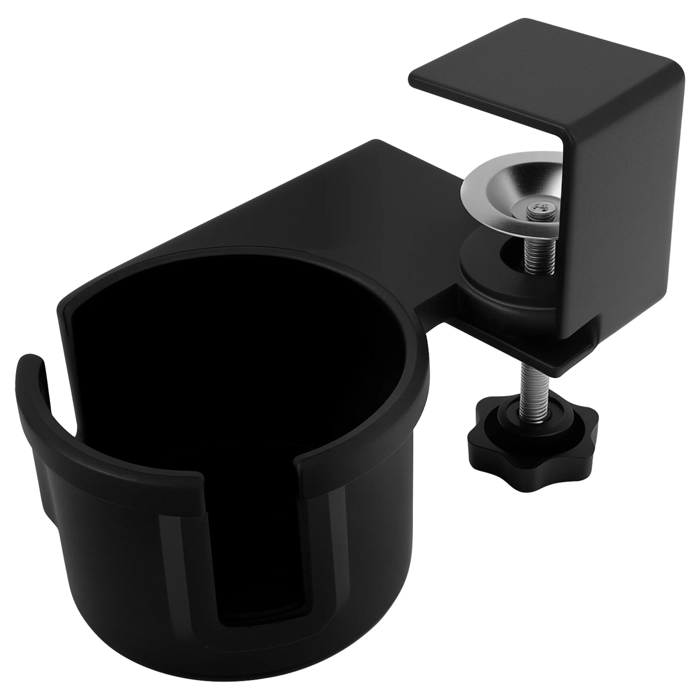 Desk Cup Holder 180° Rotating Clip On Cup Holder Anti Spill Water Bottle Stand Plastic Desk Coffee Mug Stand for Drinks Bottles