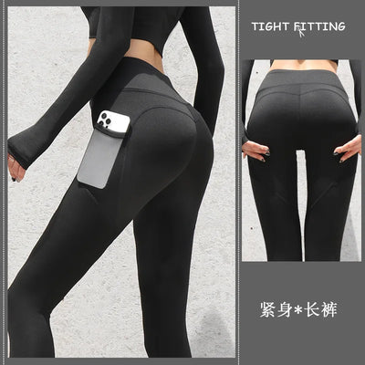 Women Leggings With Pockets Control Running
