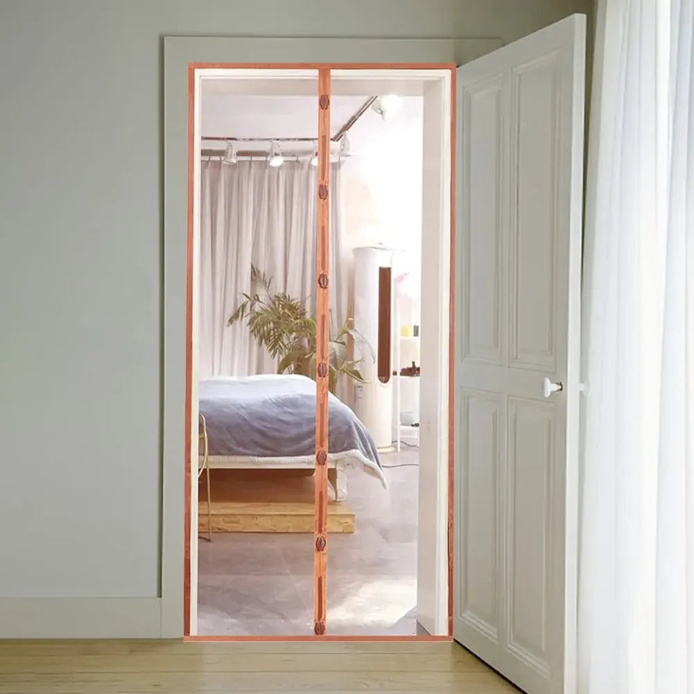 Magnetic Screen Door Curtain Summer Anti-Mosquito Net Fly Insect Partition Automatic Closing Easy Installation Doors Screen Mesh
