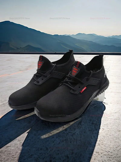 Men's work safety shoes Sports shoes Anti-puncture and anti-smash protection shoes Lightweight men's casual shoes Safety boots