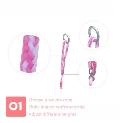 Swing children's swing, baby swing, swing toy swing garden, adjustable rope indoor rainbow swing, children's outdoor game