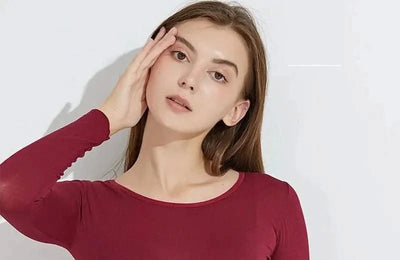 Women traceless thermal underwear set unisex intimate pajamas ultra-thin winter constant temperature long sleeve lingerie 2 piec