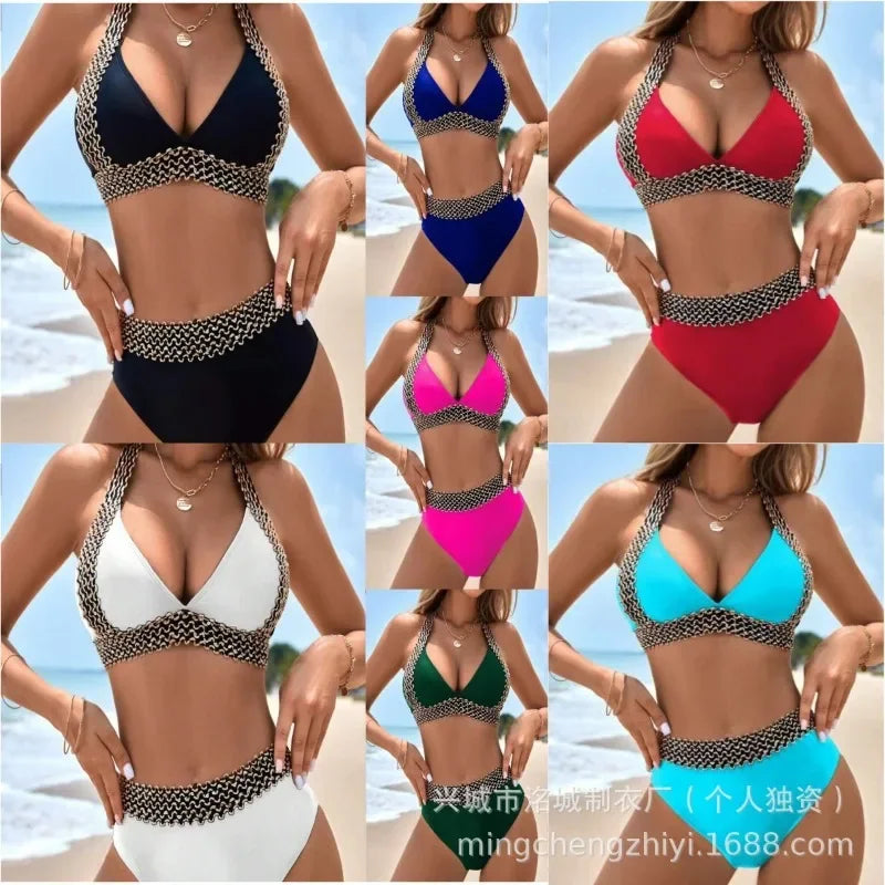 Women Swimsuit Summer 2025 Sexy Swimsuit for Ladies High-waisted Bikini for Women Bathing Suit Beach Swimwear Clothes