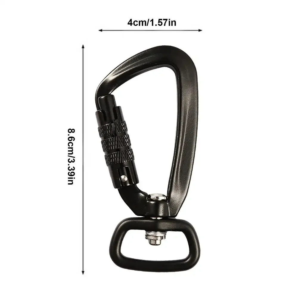 Mountain Climbing Carabiner Auto-Locking Twist Lock Caribeeners For Camping Shade Sail Accessories Rock Climbing Carabiner
