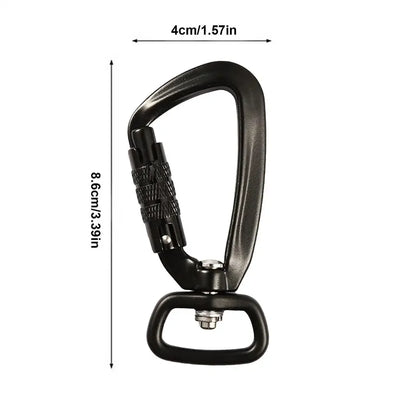 Mountain Climbing Carabiner Auto-Locking Twist Lock Caribeeners For Camping Shade Sail Accessories Rock Climbing Carabiner