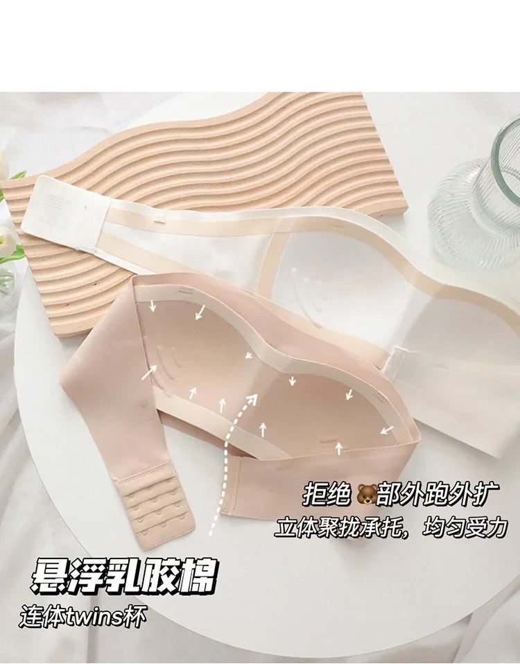 Women Sexy Strapless Bra Push Up