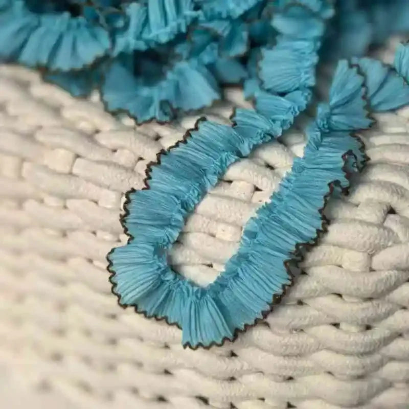 4M/lot 3cm Wine red/pink/Beige Chiffon Pleated Lace Dog Tooth Ruffle Lace Trimming for Dress Pet Cloth Home Decoration X1496