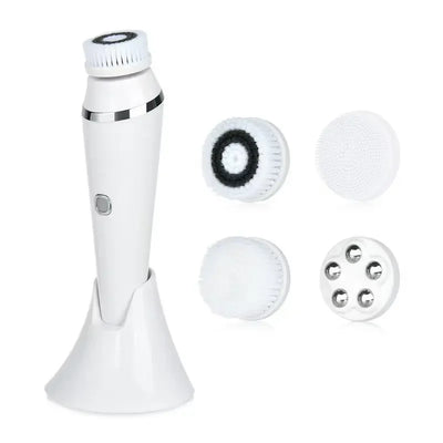 Facial Cleansing Brush 4 in 1 Electric Rechargeable Waterproof Rotating Face Cleaner Deep Pore Cleansing Skin Care Tool