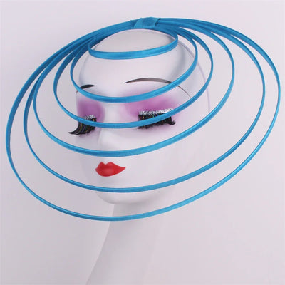 Royal Ascot Luxury Fascinator Hat Women Wedding Headpiece Mesh Hat Formal Event Pillbox Fascinator Hats Ladies Mariage Millinery