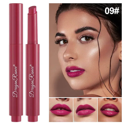 Solid Lipstick Long-lasting Easy Color Lip Stain Moisturizing Lip Gloss Pearl Mirror Lipgloss Tint Sexy Red Lipstick Makeup