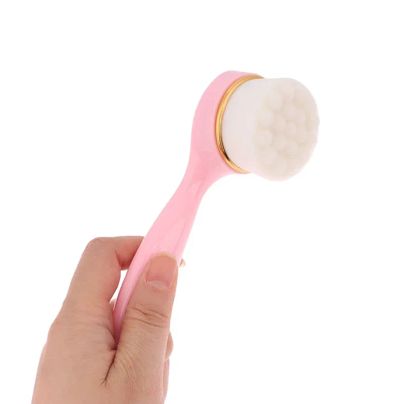 Handle Facial Washing Brush Exfoliating Face Brush Facial Brush Face Cleansing Brush For Lady Face Cleaning Women