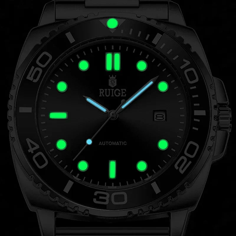 New authentic high aesthetic fully automatic mechanical watch for men, high-end brand fashion, business simplicity, niche trendy