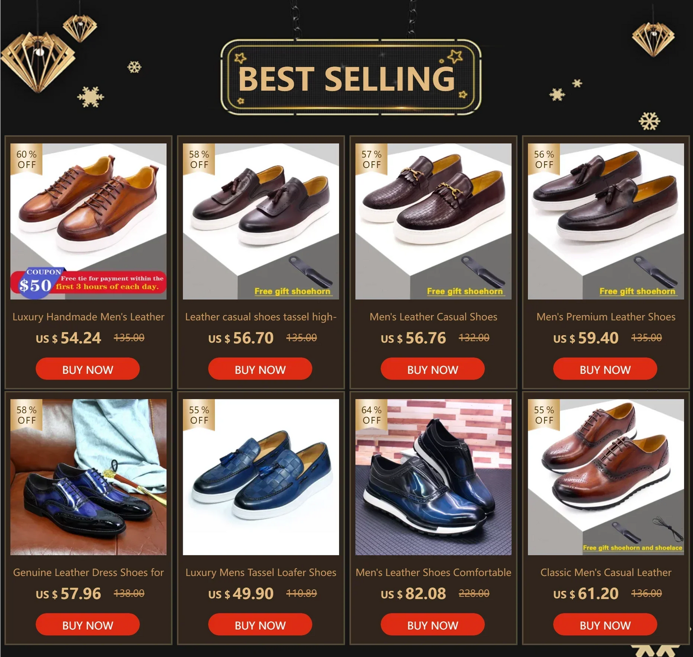 Leather casual shoes tassel high-end handmade men's shoes comfortable round toe flat shoes office banquet men's loafers