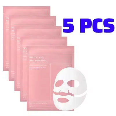 Bio-Collagen Face Mask Deep Moisturizing Overnight Mask Collagen Protein Hydrogel Soft Gel Mask Brightening Firming Skin Care