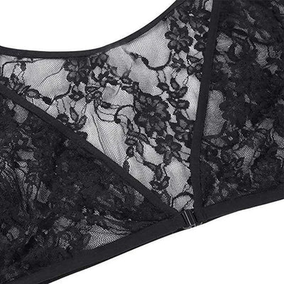 Women's Mesh Lace See Through Crop Tops