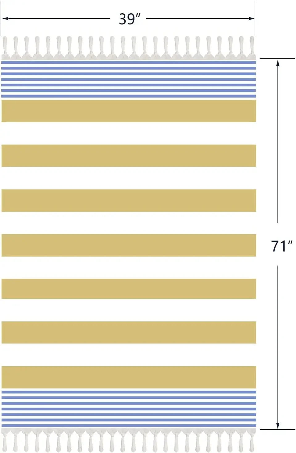 Turkish Beach Towels 39*7" Oversized  Quick Dry Sand Free  Bath  Pool Gym and Bathroom