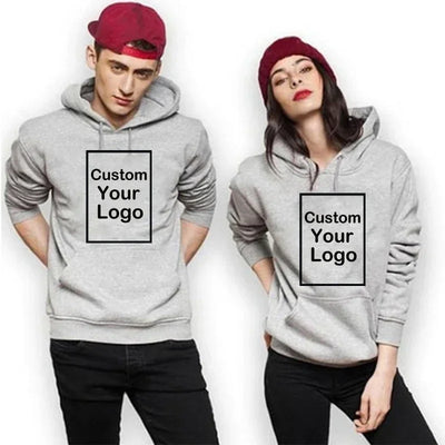 Men's and women's sports hooded sweatshirts, fashionable casual sweaters, customized, long sleeved, outdoor